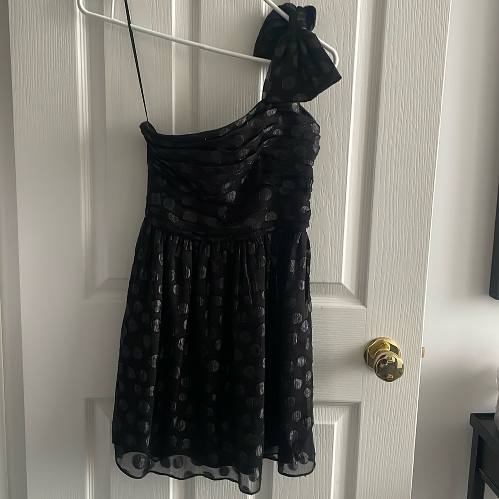 Black mini dress
